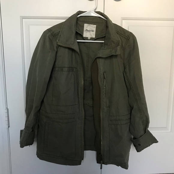 Madewell Fleet Jacket Olive Medium - Picture 3 of 6